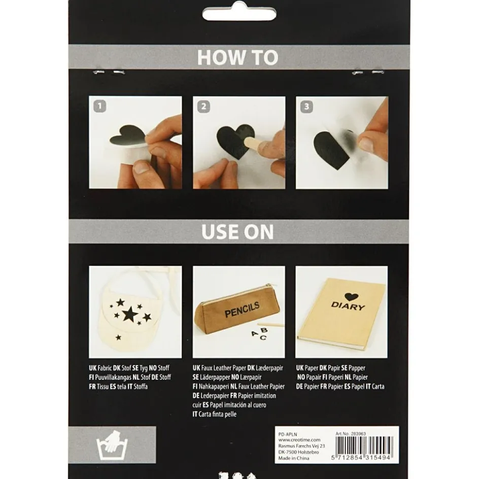 Creativ Company Rub-on Stickers| Textile Decoration