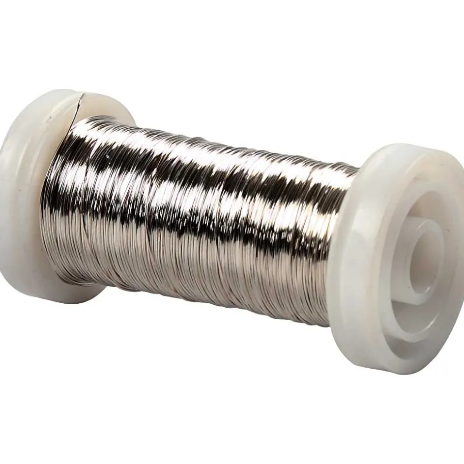 Creativ Company Silver-plated Wire| Flower Arranging And Basket Weaving Supplies