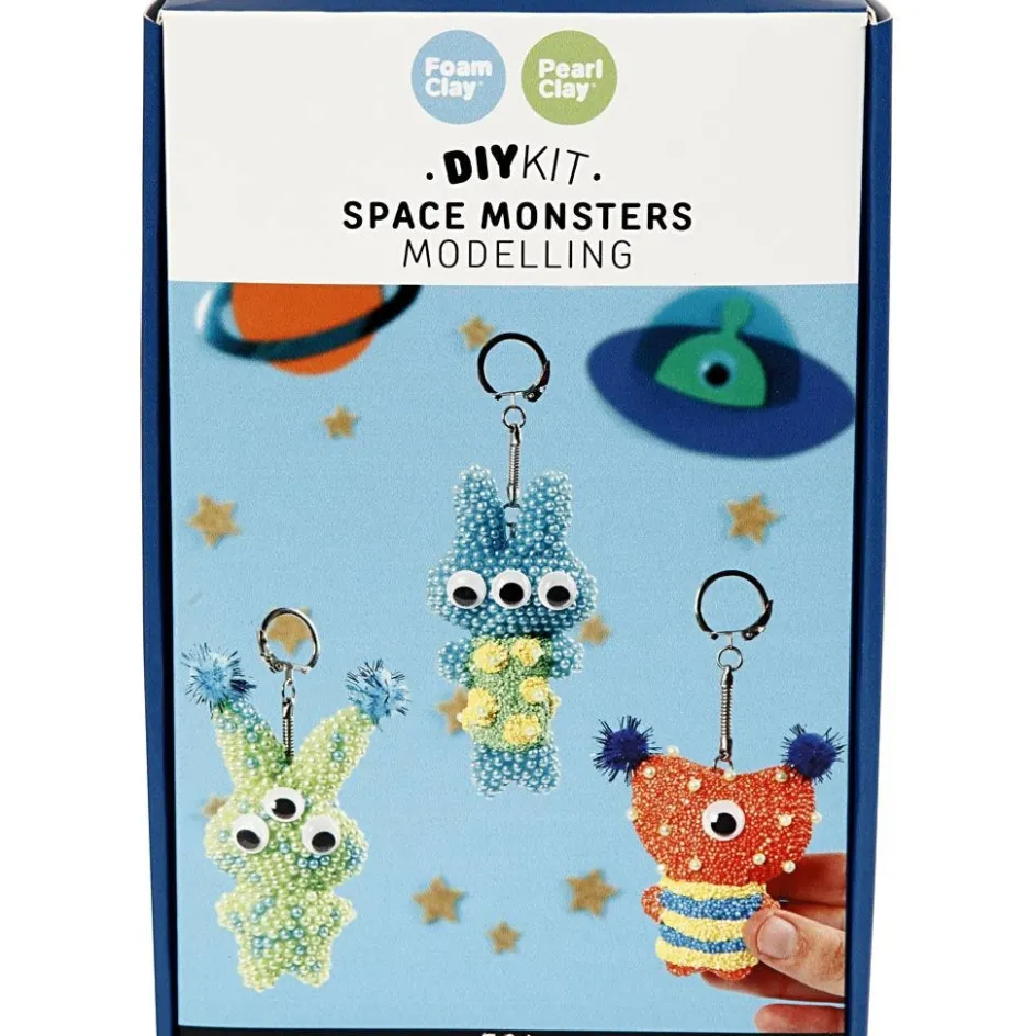 Pearl Clay Space Monsters| Air Drying Clay And Modelling Compounds|Diy-Kits, Modelling And Casting