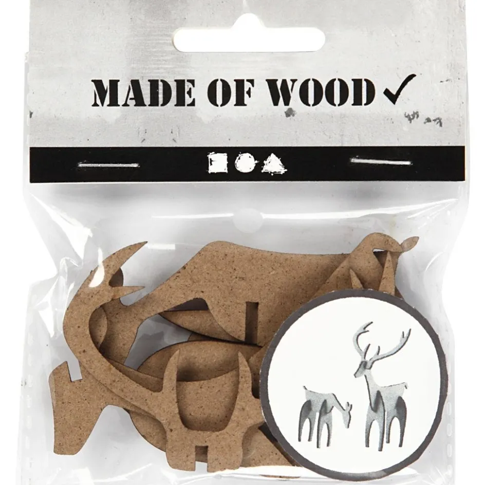Creativ Company Stag and Hind| Advent Gifts And Calendar Gifts|Figures, Eggs And Animals For Decorating