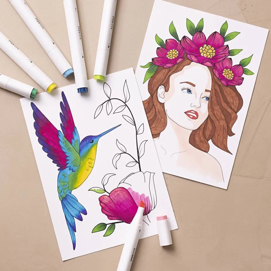 Creativ Company Starter Craft Kit Colouring| Felt Tips|Pencils And Chalks