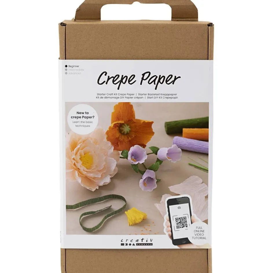 Creativ Company Starter Craft Kit Crepe Paper| Paper And Card|Diy-Kits, Paper Crafts