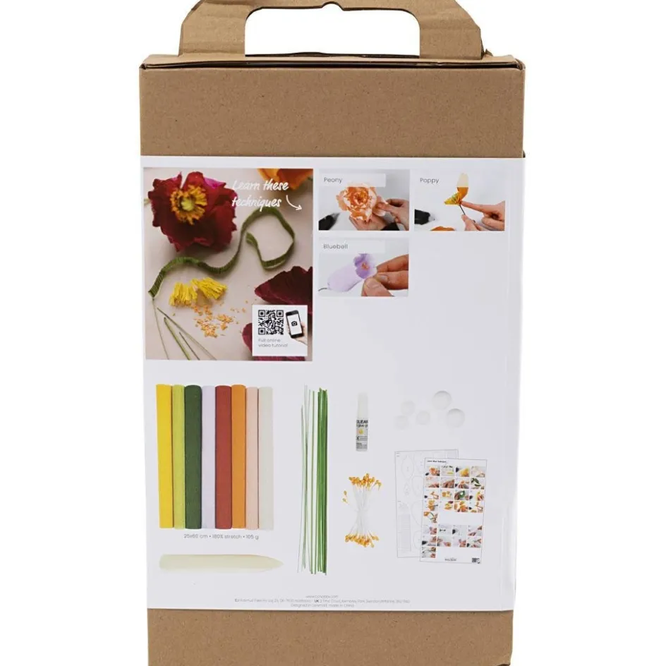 Creativ Company Starter Craft Kit Crepe Paper| Paper And Card|Diy-Kits, Paper Crafts