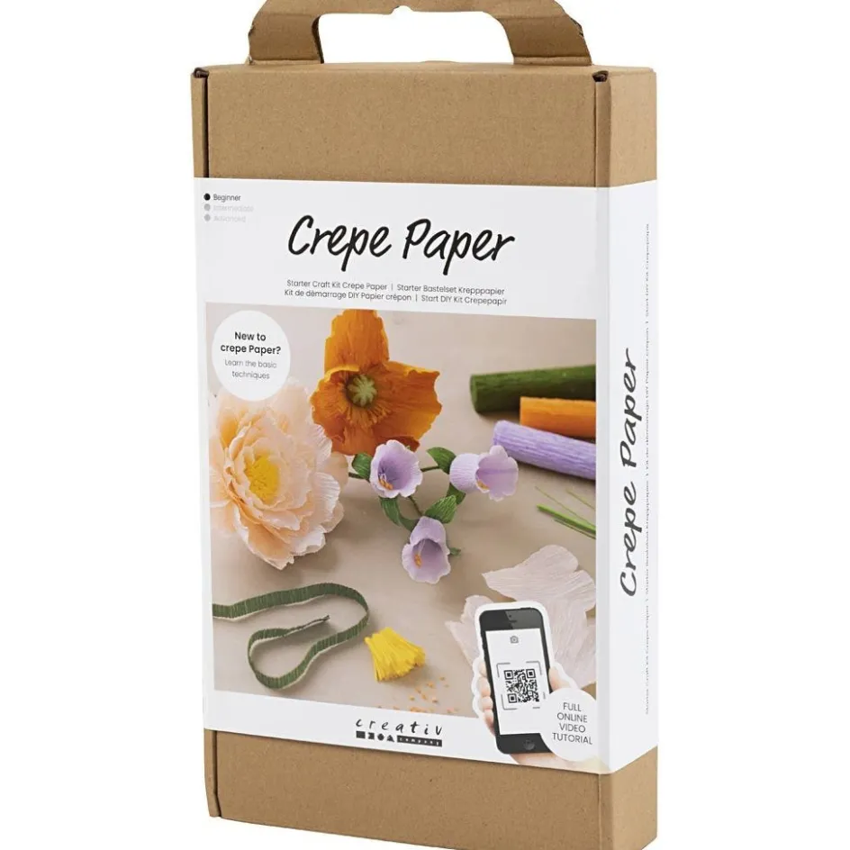 Creativ Company Starter Craft Kit Crepe Paper| Paper And Card|Diy-Kits, Paper Crafts