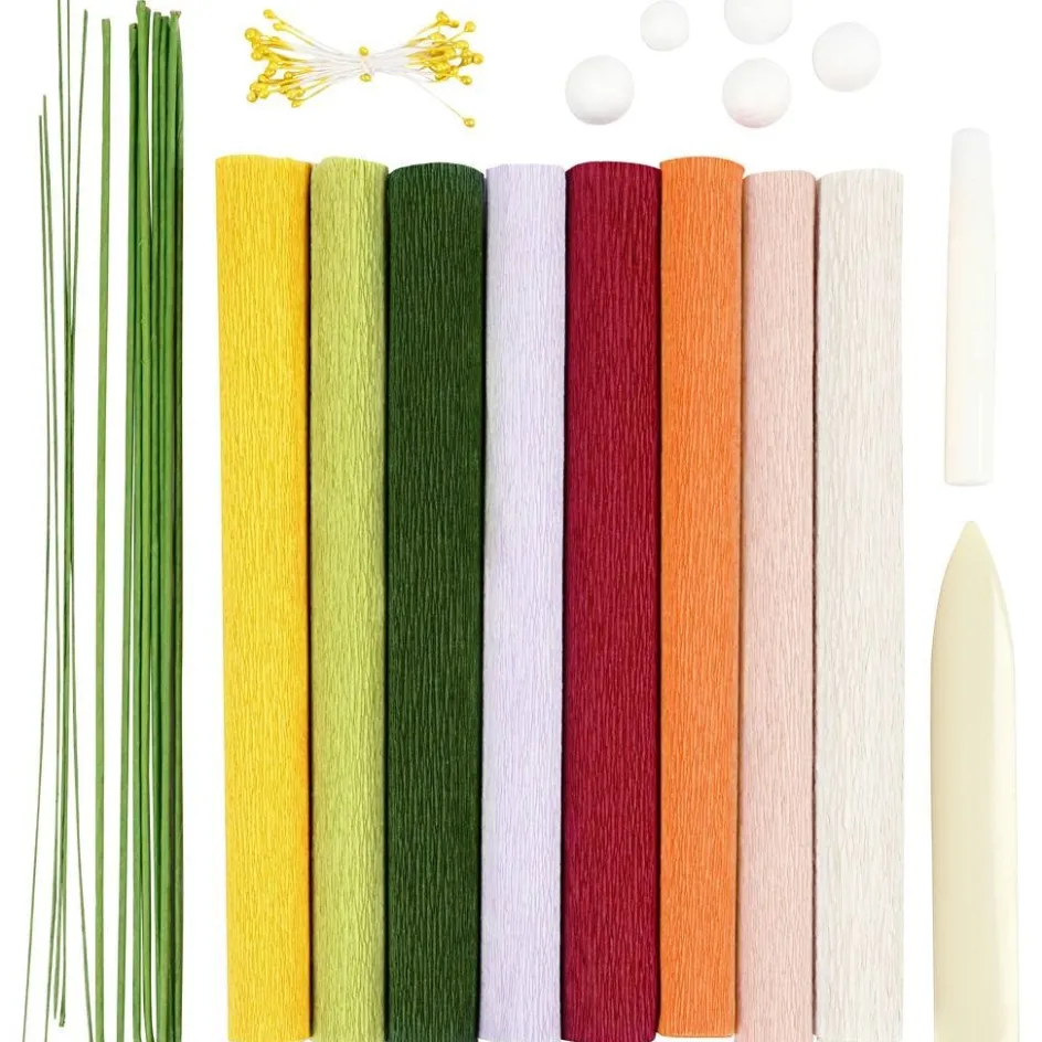 Creativ Company Starter Craft Kit Crepe Paper| Paper And Card|Diy-Kits, Paper Crafts