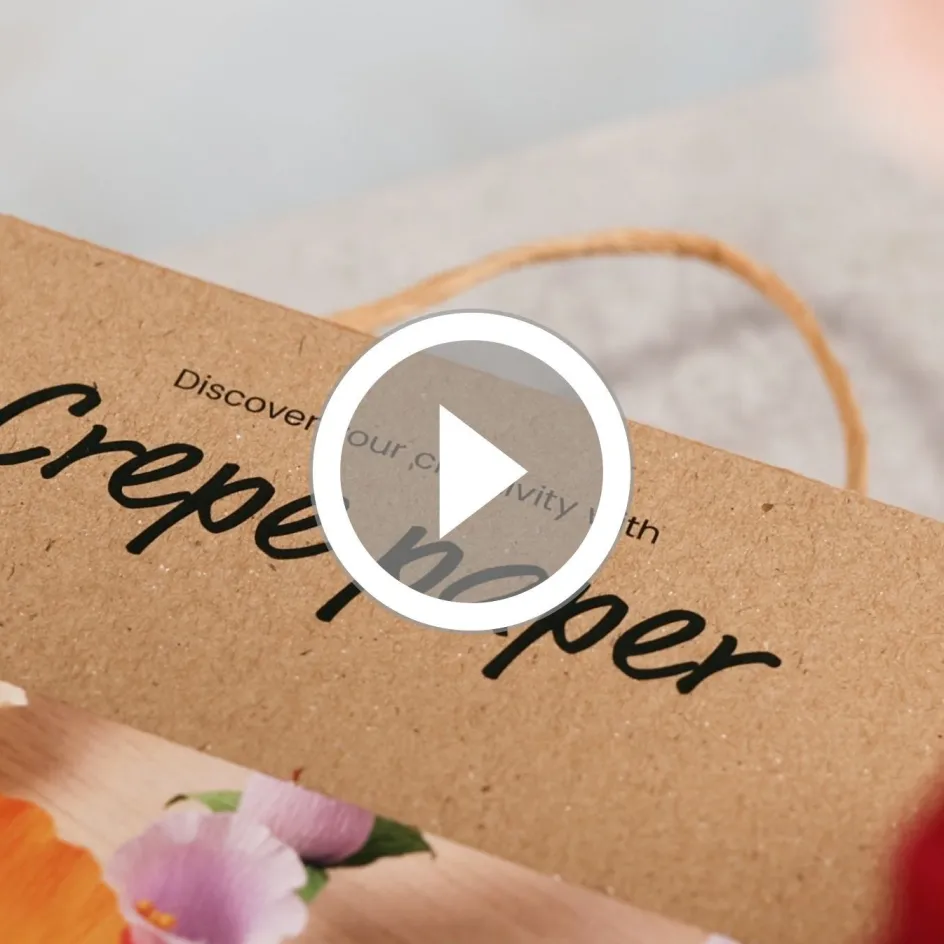Creativ Company Starter Craft Kit Crepe Paper| Paper And Card|Diy-Kits, Paper Crafts
