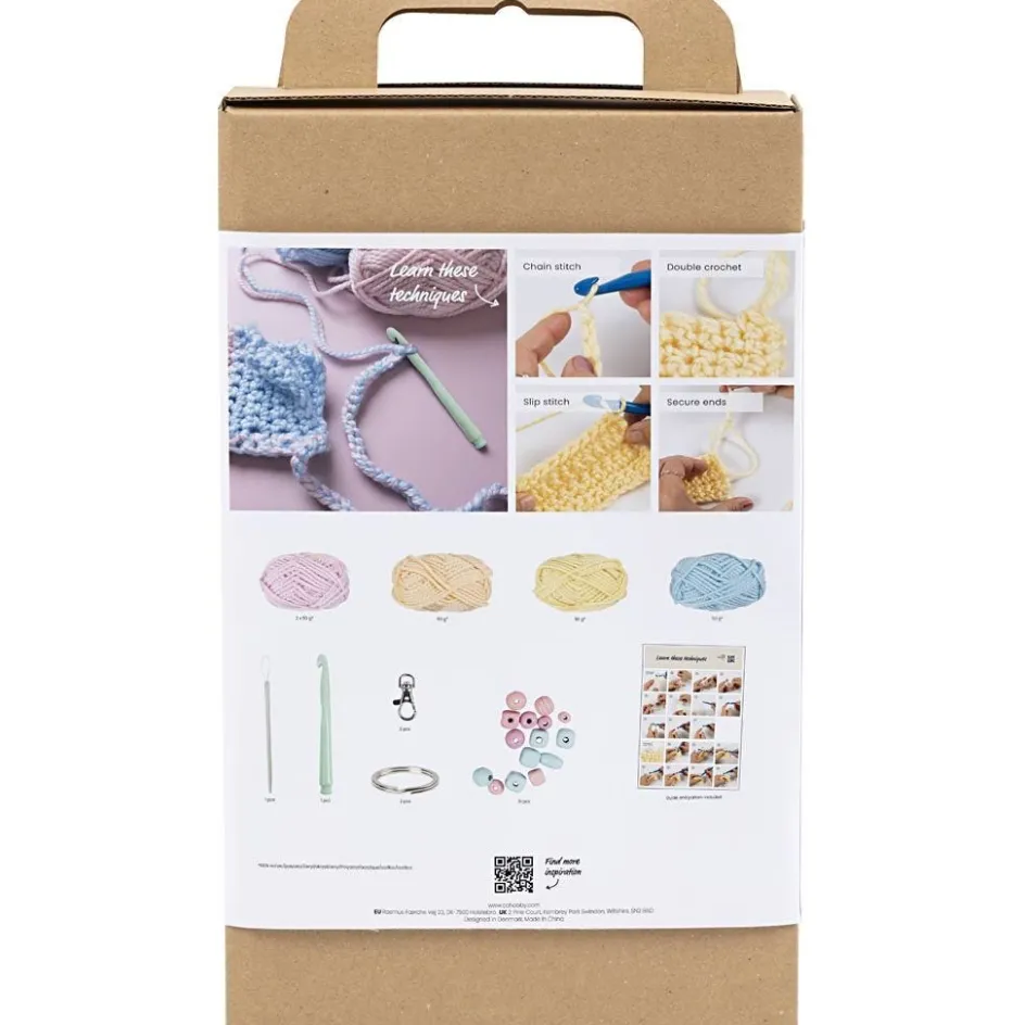 Creativ Company Starter Craft Kit Crochet| Yarn|Diy-Kits, Textiles And Yarn