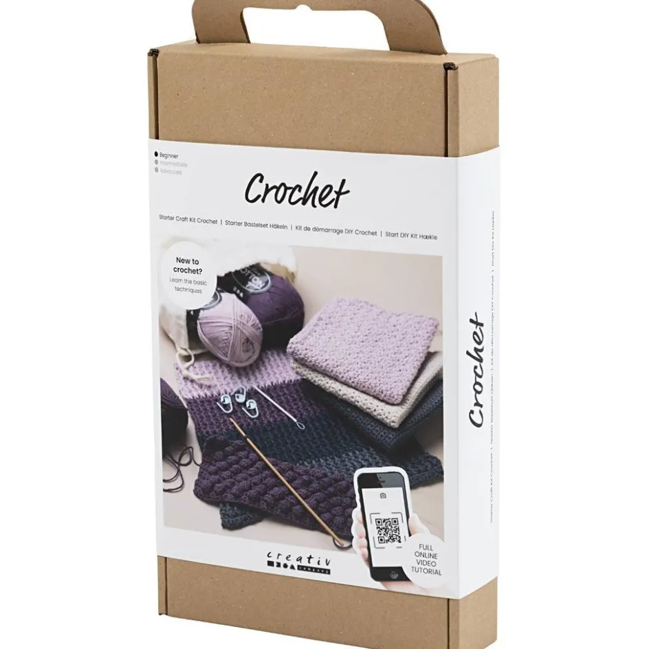 Creativ Company Starter Craft Kit Crochet| Yarn|Diy-Kits, Textiles And Yarn