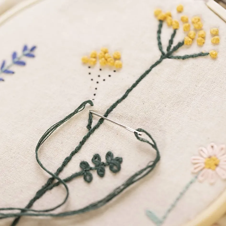 Creativ Company Starter Craft Kit Embroidery| Embroidery And Needle Punch|Diy-Kits, Textiles And Yarn