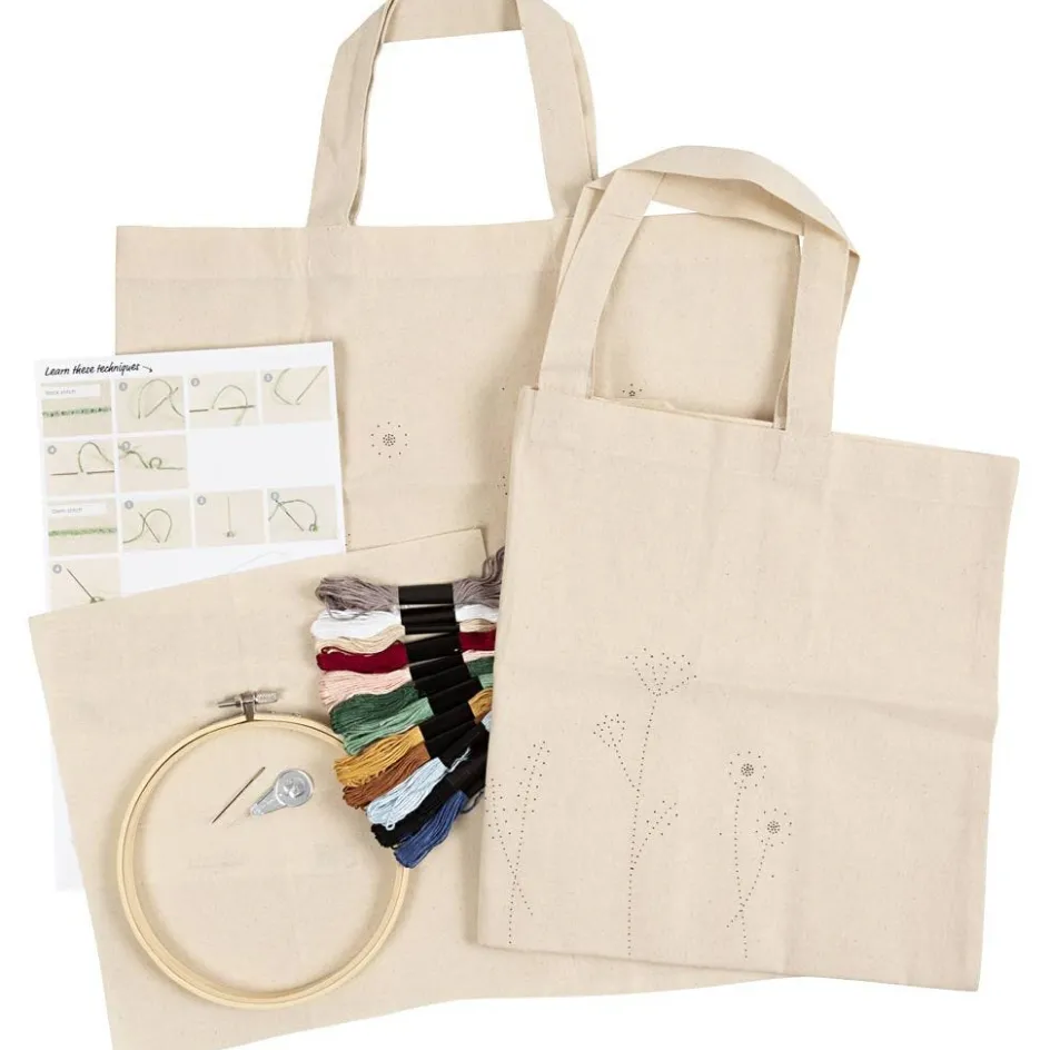 Creativ Company Starter Craft Kit Embroidery| Embroidery And Needle Punch|Diy-Kits, Textiles And Yarn