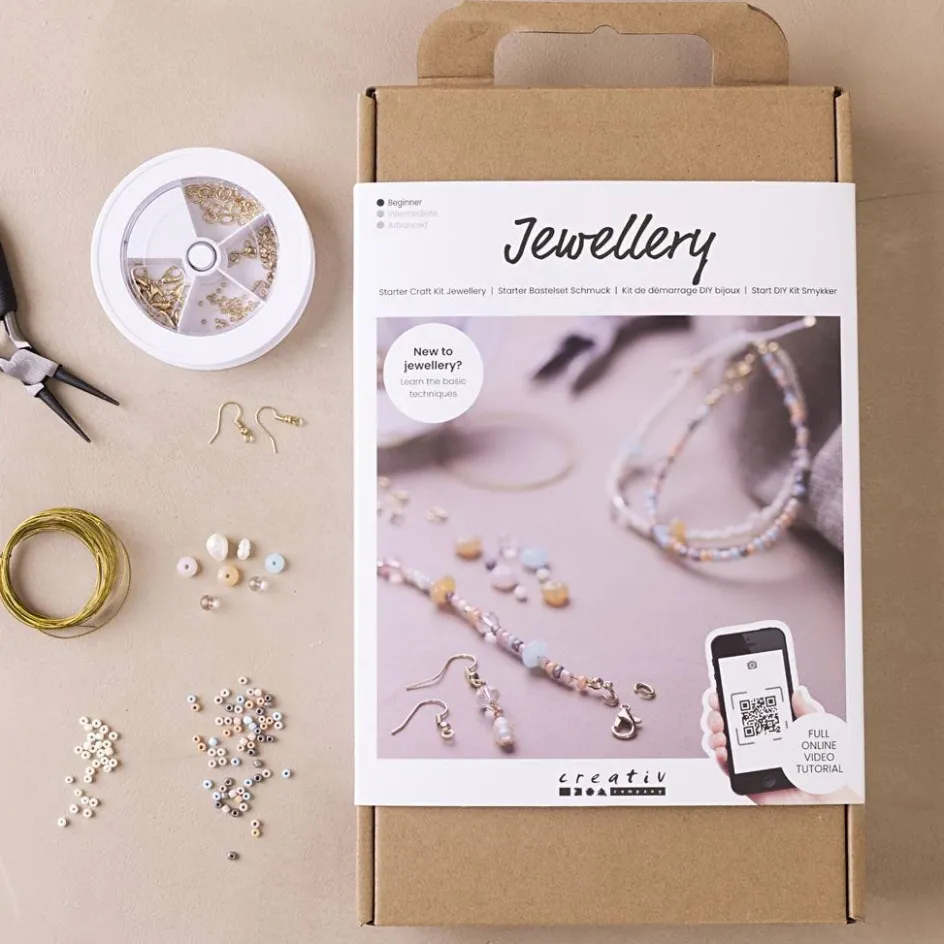 Creativ Company Starter Craft Kit Jewellery Classic Beads| Beads|Diy-Kits, Beads And Jewellery Making