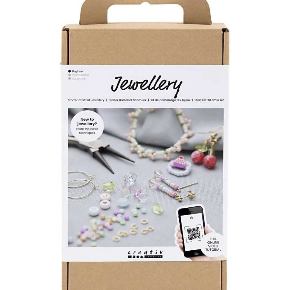 Creativ Company Starter Craft Kit Jewellery Vibrant Colours| Beads|Diy-Kits, Beads And Jewellery Making