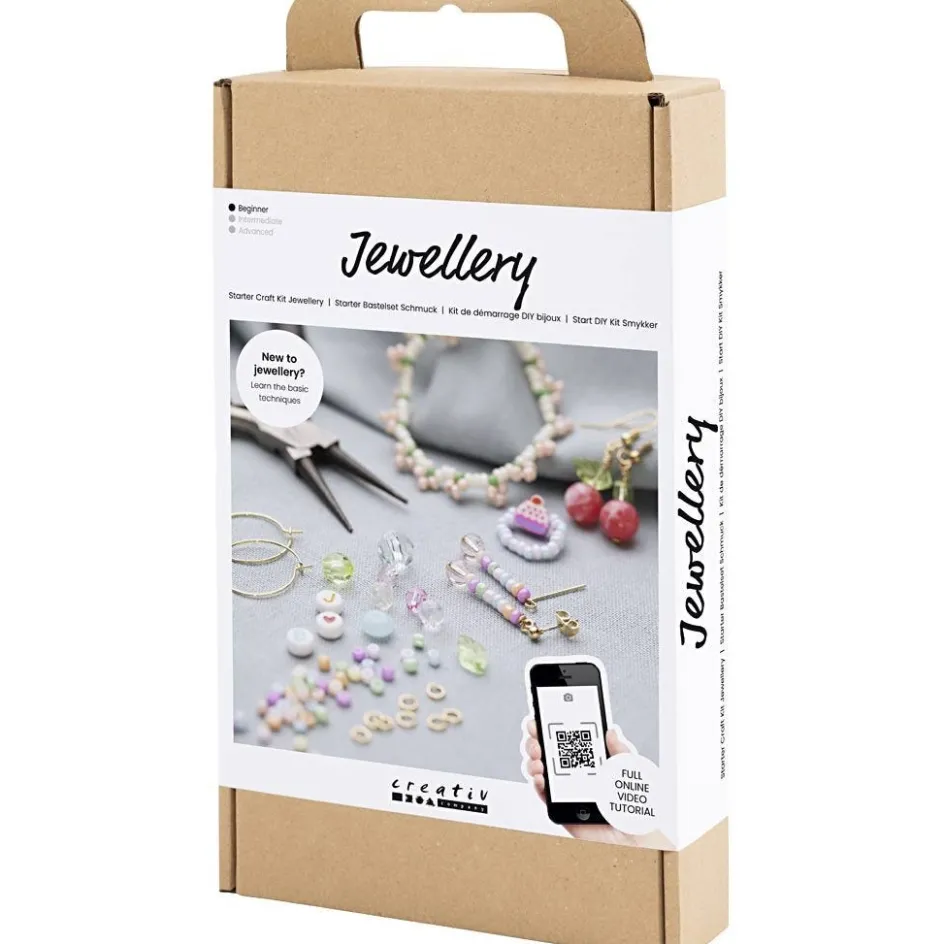 Creativ Company Starter Craft Kit Jewellery Vibrant Colours| Beads|Diy-Kits, Beads And Jewellery Making
