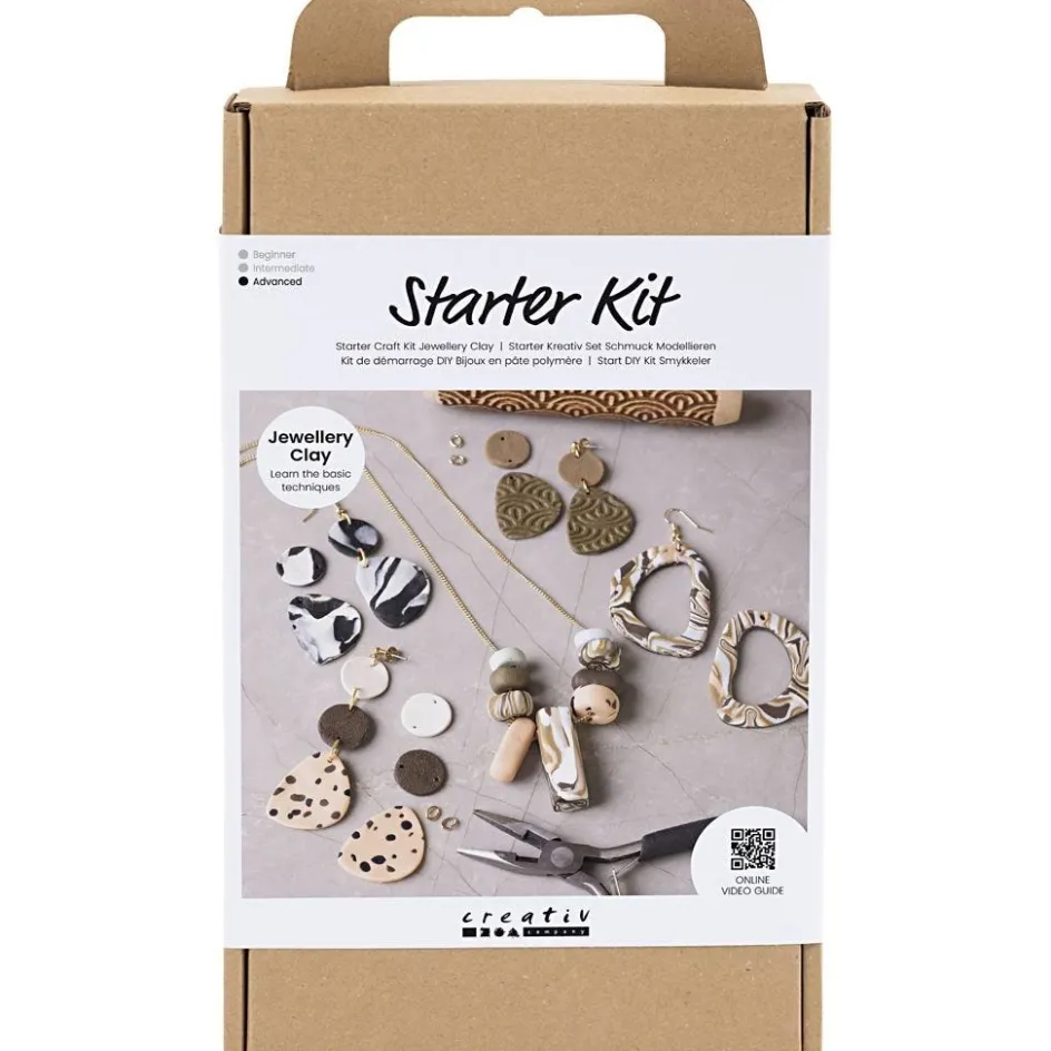 Creativ Company Starter Craft Kit Jewellery Clay| Beads|Diy-Kits, Beads And Jewellery Making
