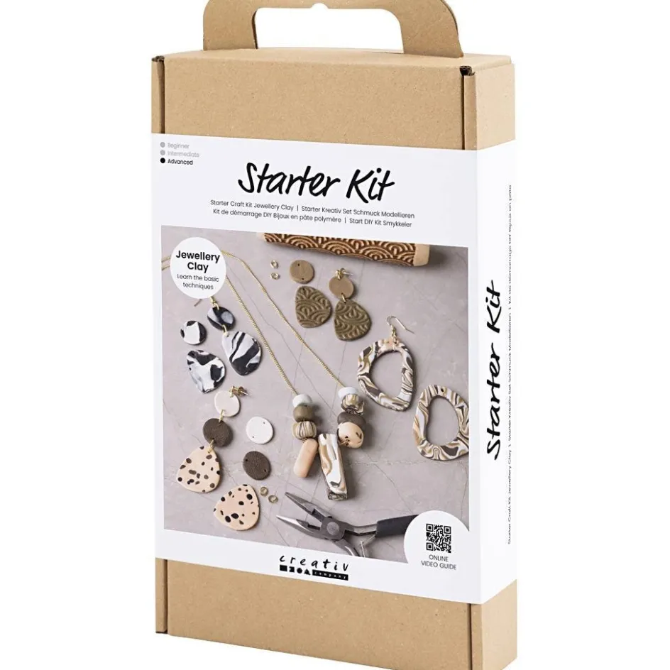 Creativ Company Starter Craft Kit Jewellery Clay| Beads|Diy-Kits, Beads And Jewellery Making