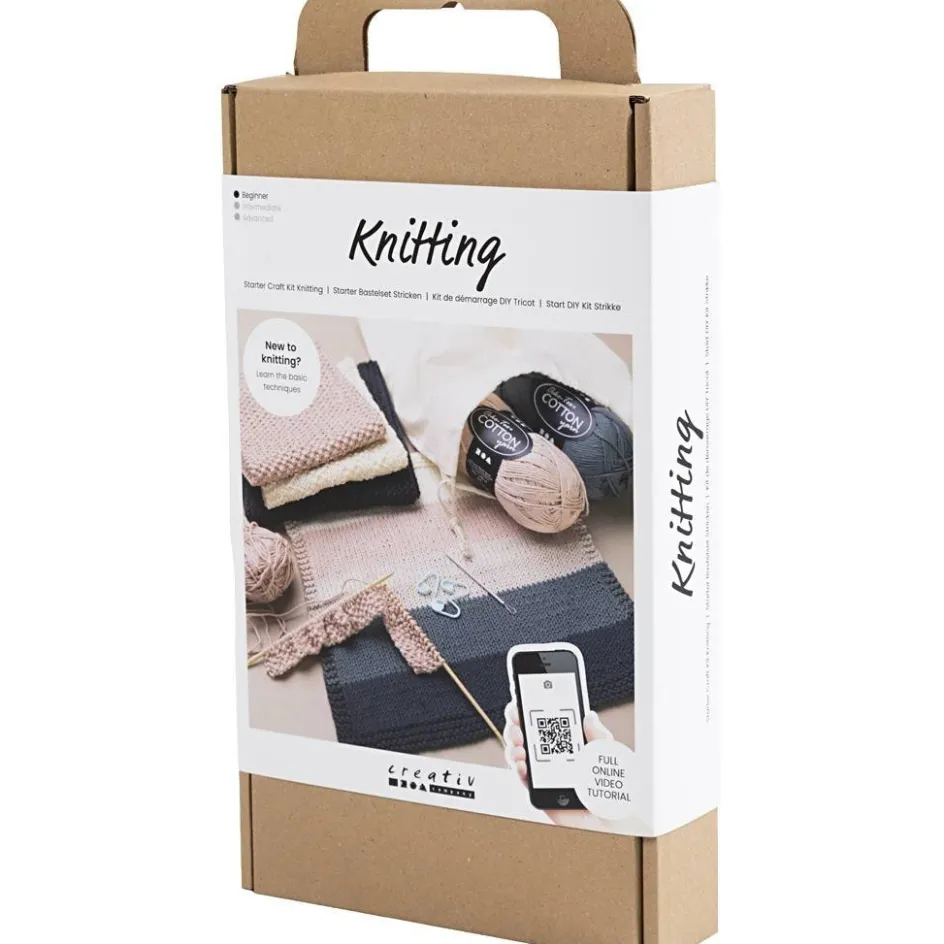 Creativ Company Starter Craft Kit Knitting| Yarn|Diy-Kits, Textiles And Yarn