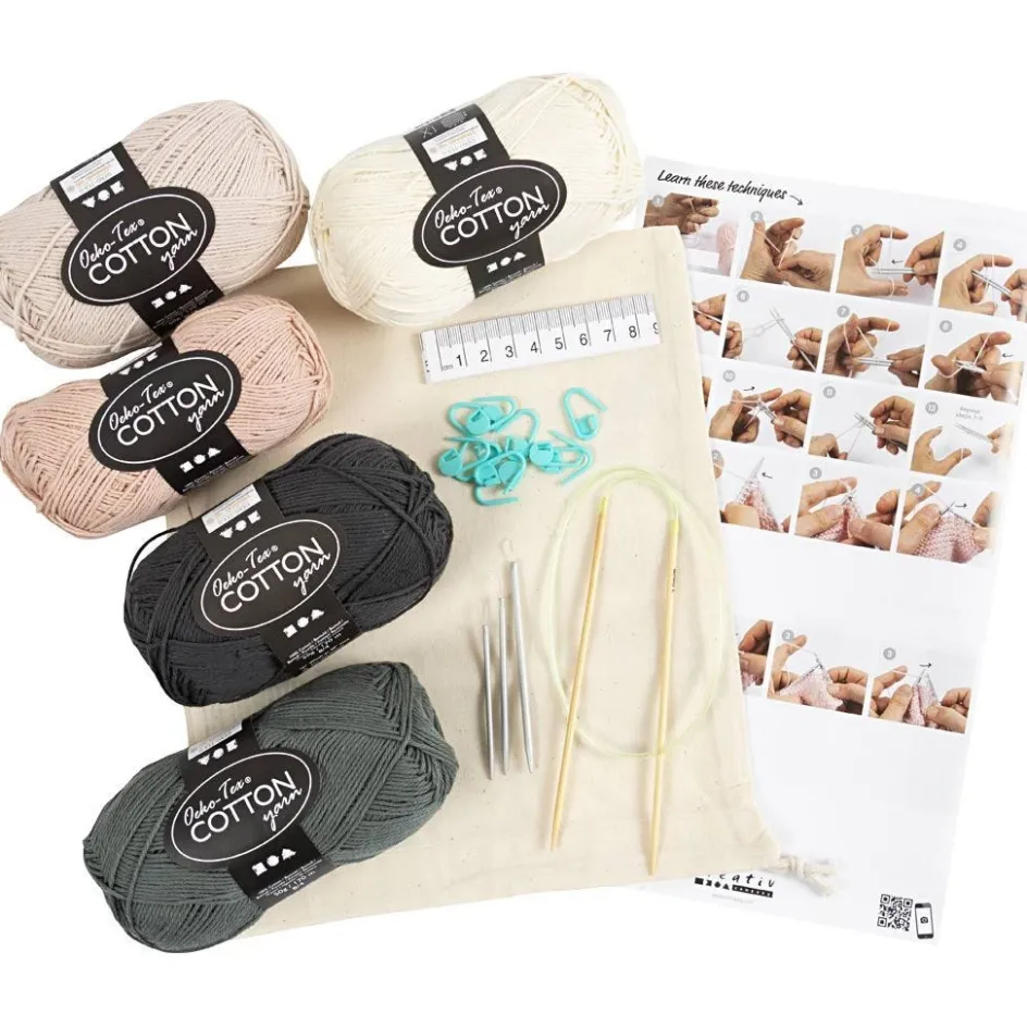 Creativ Company Starter Craft Kit Knitting| Yarn|Diy-Kits, Textiles And Yarn
