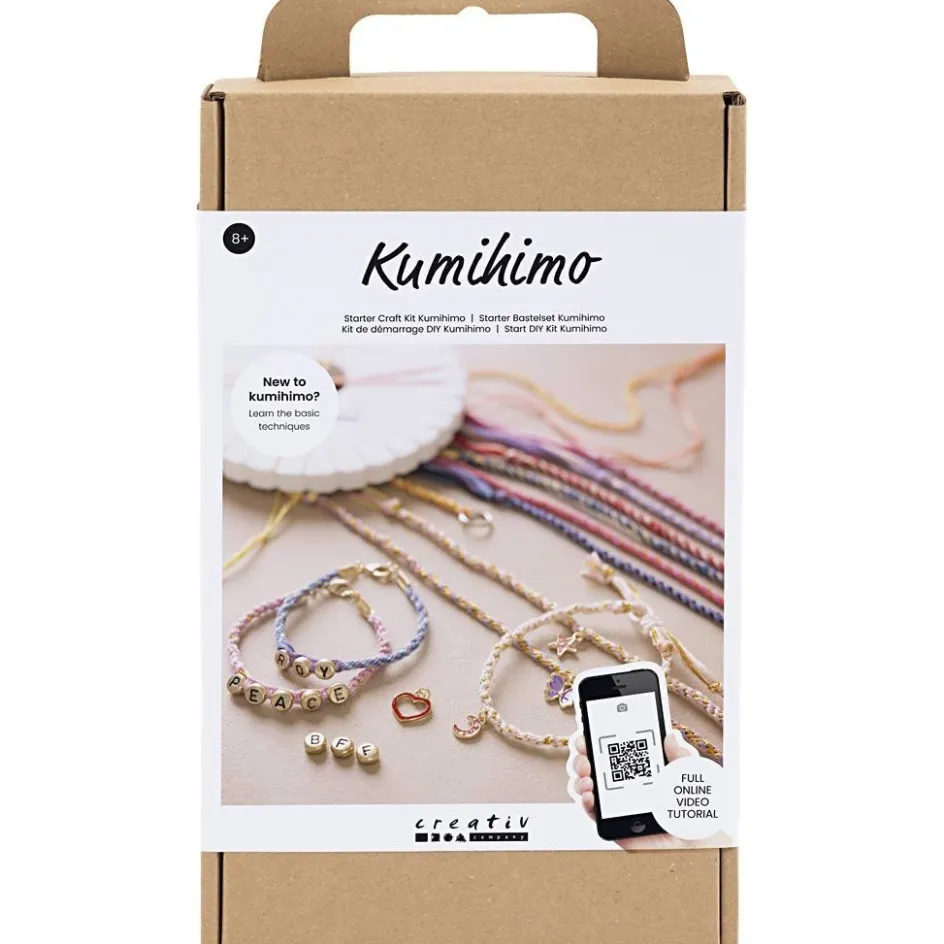 Creativ Company Starter Craft Kit Kumihimo| Chains, Cords, String And Wire|Diy-Kits, Beads And Jewellery Making