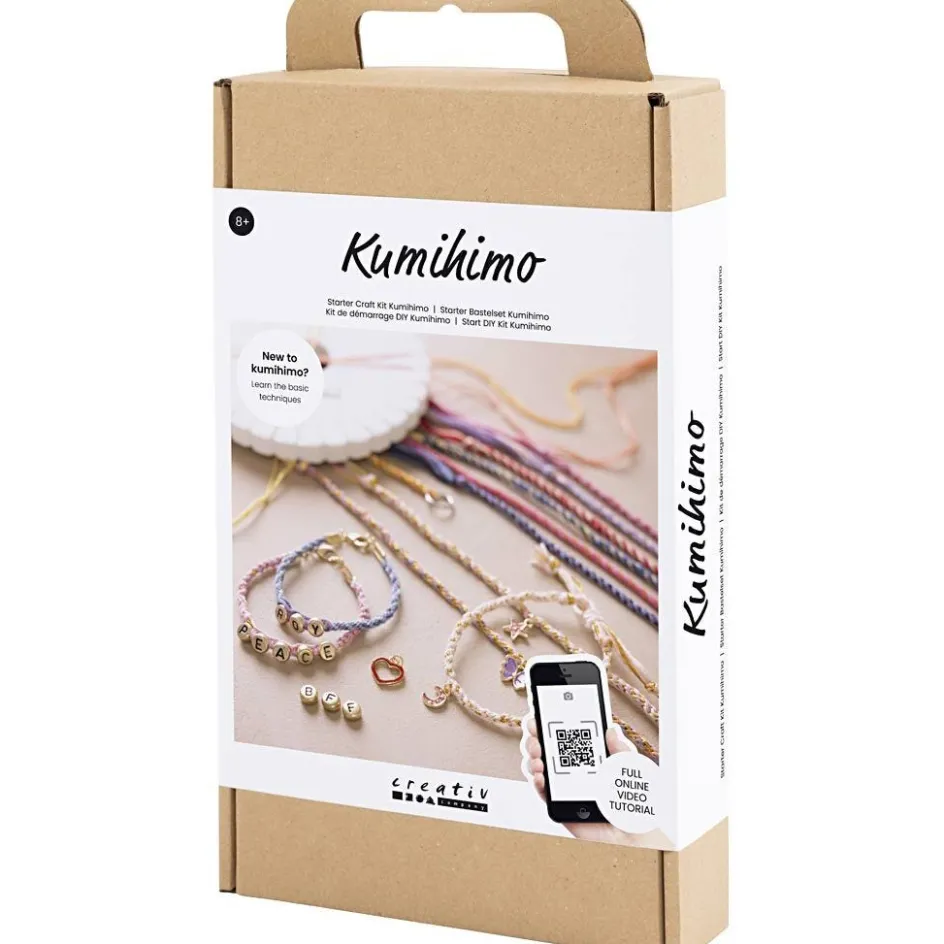 Creativ Company Starter Craft Kit Kumihimo| Chains, Cords, String And Wire|Diy-Kits, Beads And Jewellery Making