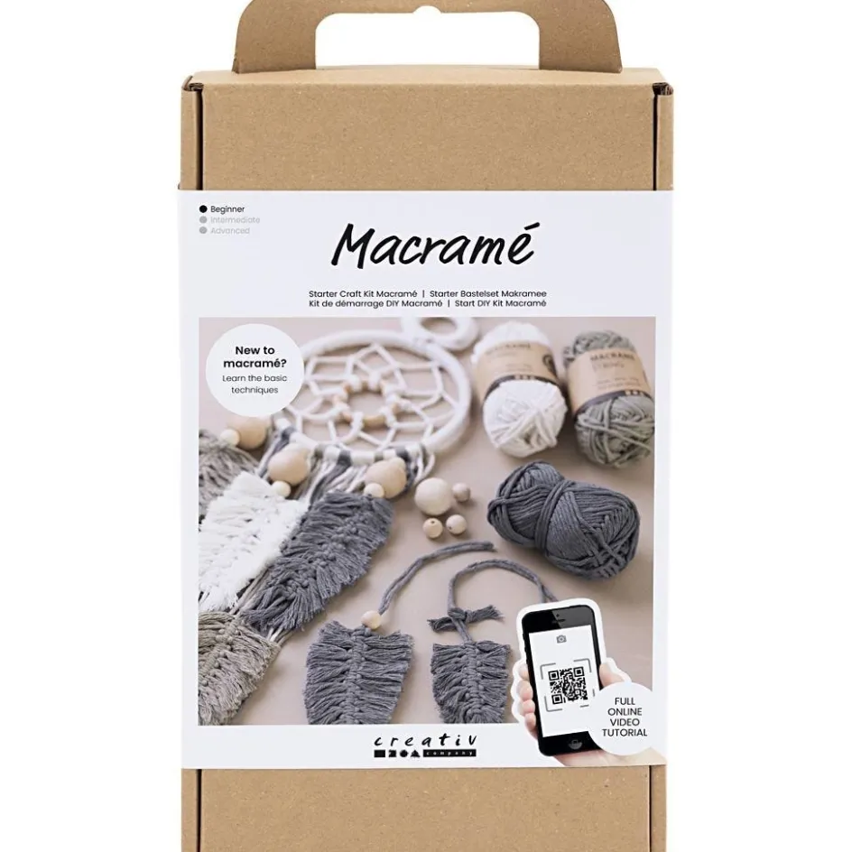 Creativ Company Starter Craft Kit Macramé| Macramé|Diy-Kits, Textiles And Yarn
