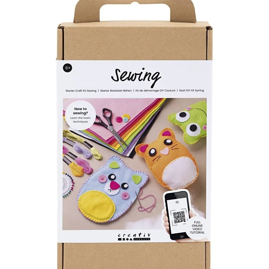 Creativ Company Starter Craft Kit Sewing| Felt And Fleece|Diy-Kits, Textiles And Yarn