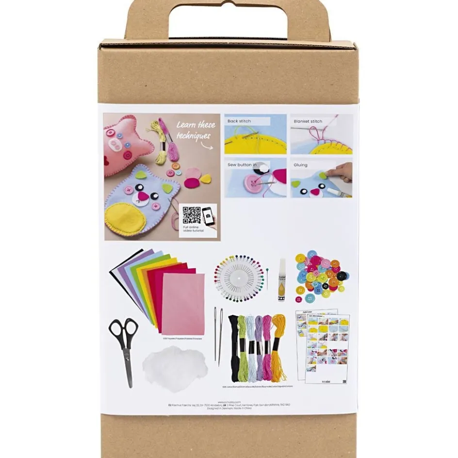 Creativ Company Starter Craft Kit Sewing| Felt And Fleece|Diy-Kits, Textiles And Yarn