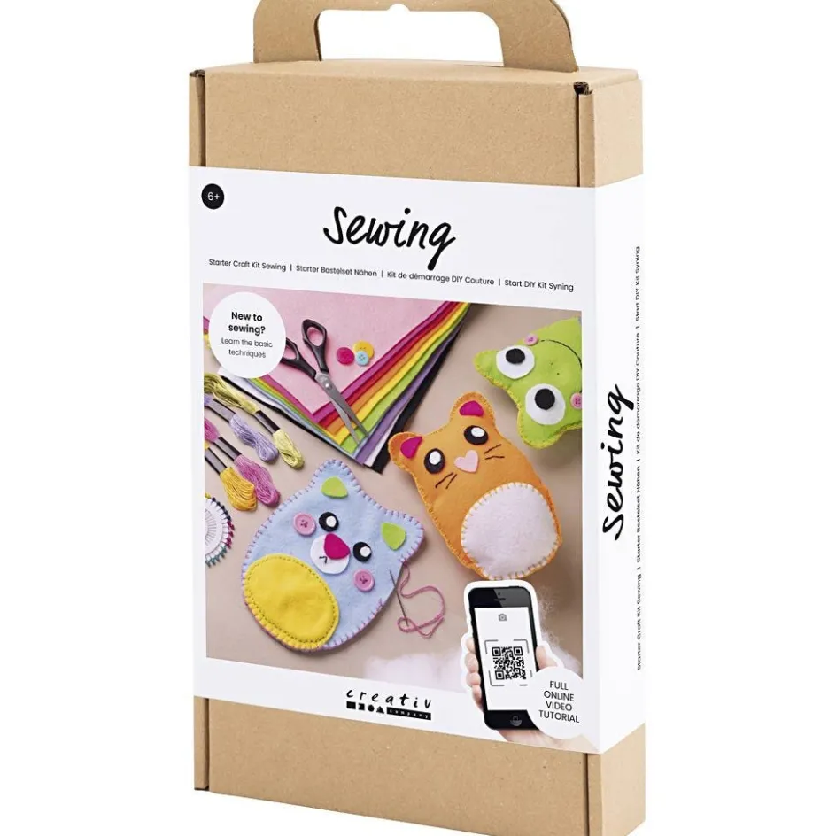 Creativ Company Starter Craft Kit Sewing| Felt And Fleece|Diy-Kits, Textiles And Yarn
