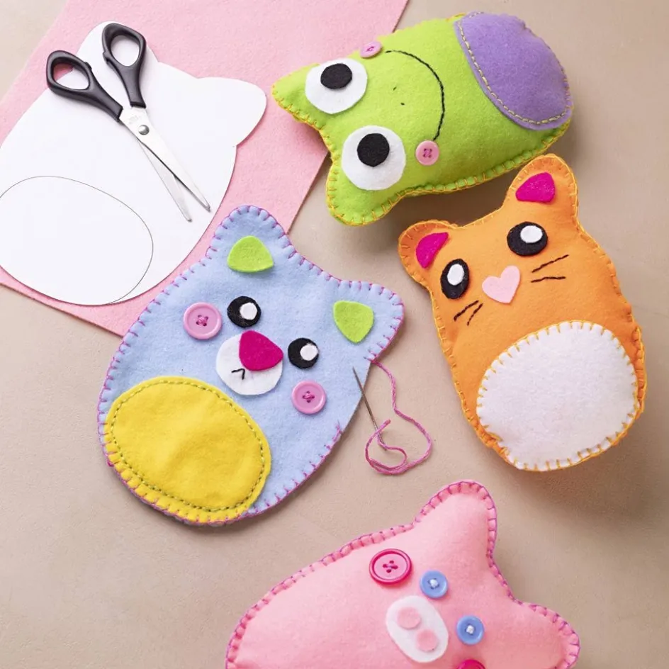 Creativ Company Starter Craft Kit Sewing| Felt And Fleece|Diy-Kits, Textiles And Yarn
