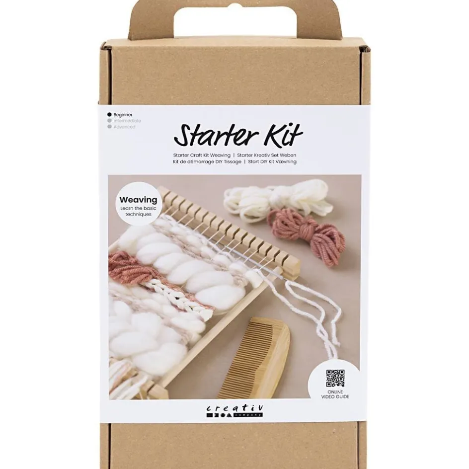 Creativ Company Starter Craft Kit Weaving| Weaving, Rug Making And Pom Poms|Diy-Kits, Textiles And Yarn