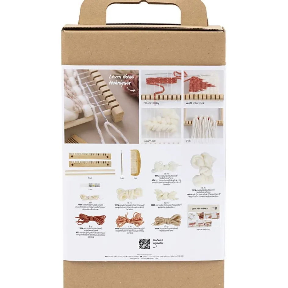 Creativ Company Starter Craft Kit Weaving| Weaving, Rug Making And Pom Poms|Diy-Kits, Textiles And Yarn