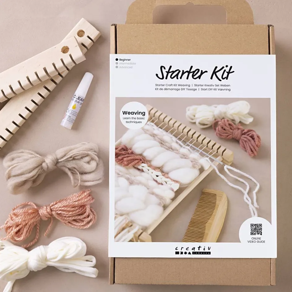 Creativ Company Starter Craft Kit Weaving| Weaving, Rug Making And Pom Poms|Diy-Kits, Textiles And Yarn