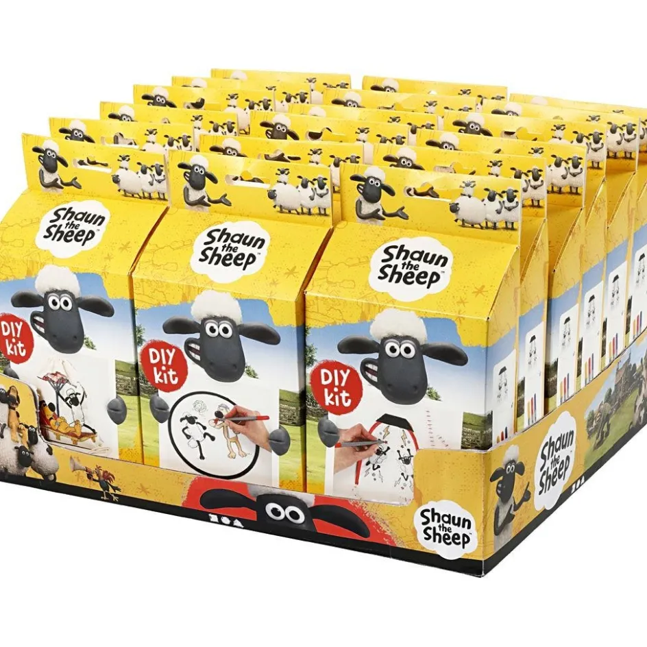 Shaun the Sheep Table display with material kits| Finished Articles|Diy-Kits, Textiles And Yarn