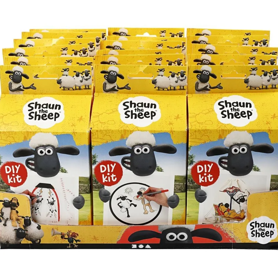 Shaun the Sheep Table display with material kits| Finished Articles|Diy-Kits, Textiles And Yarn