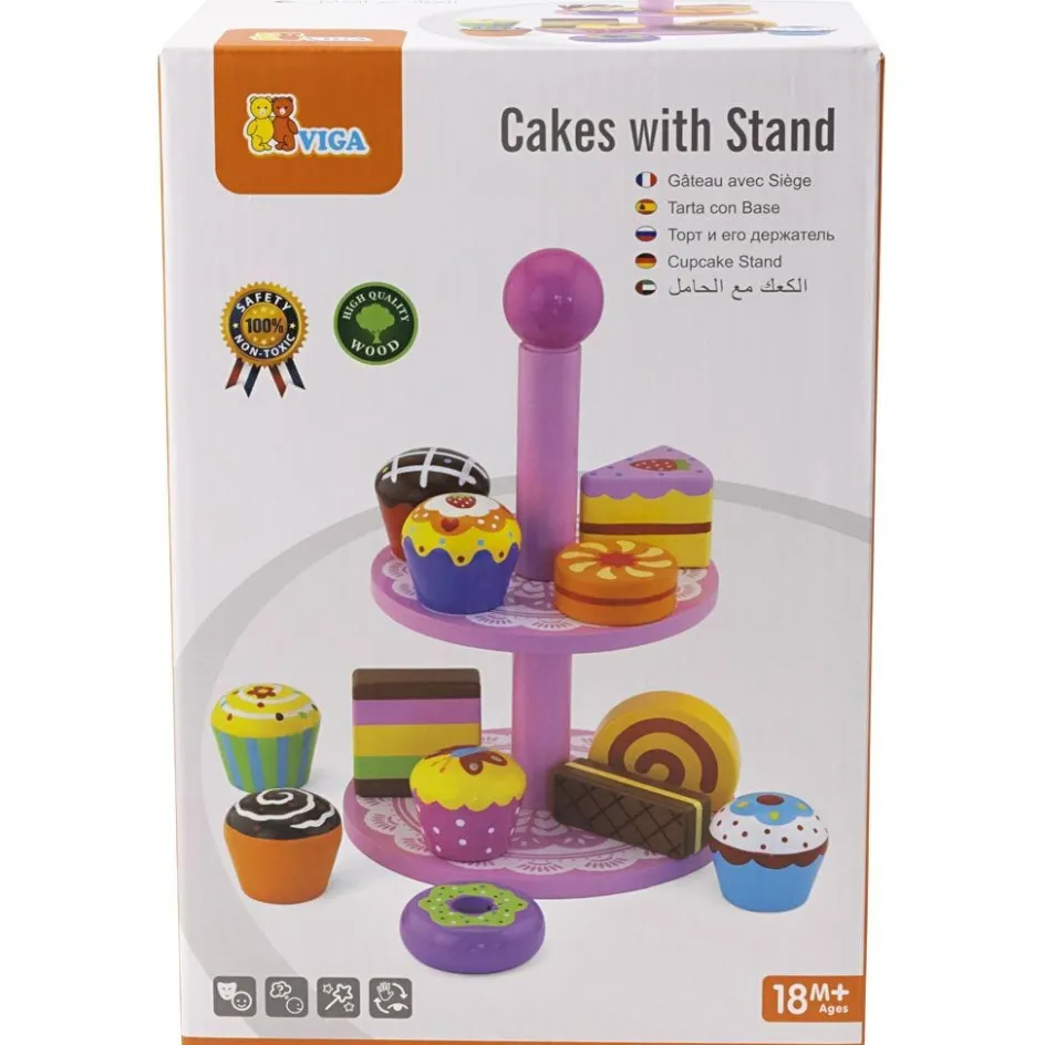 VIGA cupcakes with cake rack| Indoor Play