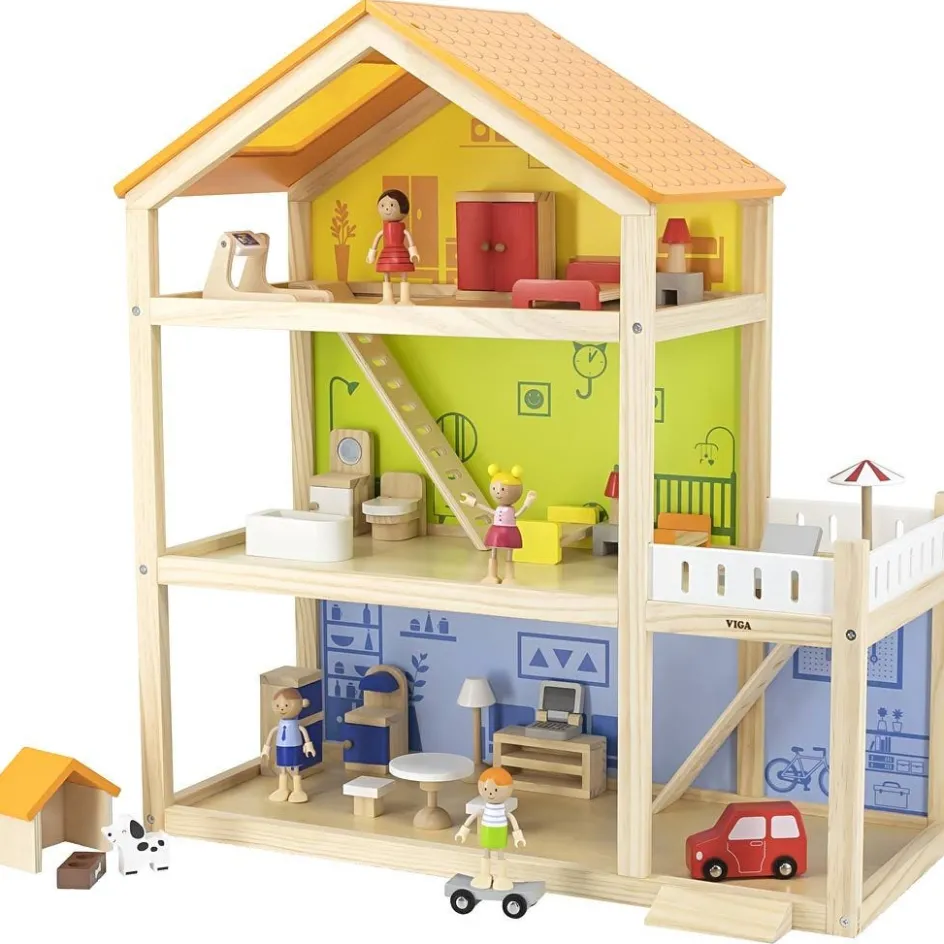 VIGA Dollhouse| Indoor Play