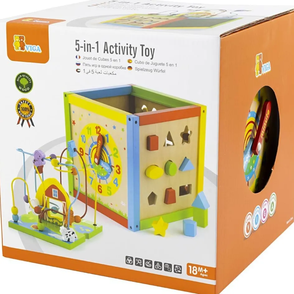 VIGA 5-in-1 play cube| Indoor Play