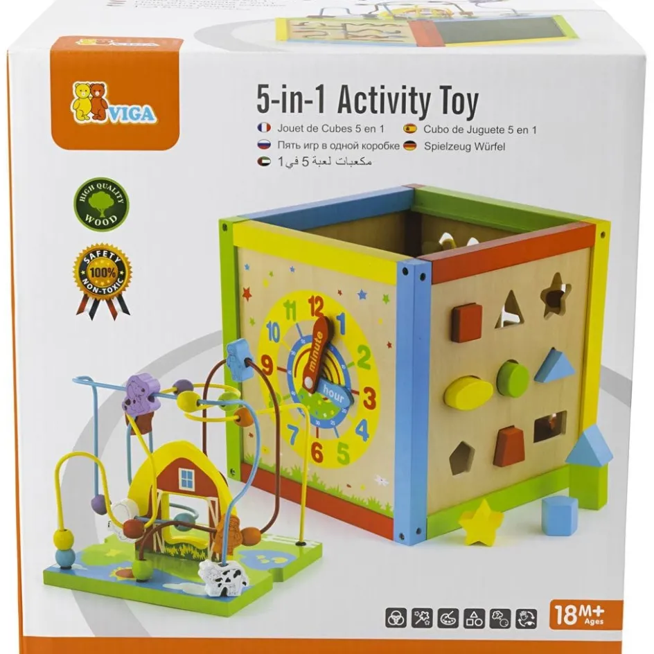 VIGA 5-in-1 play cube| Indoor Play