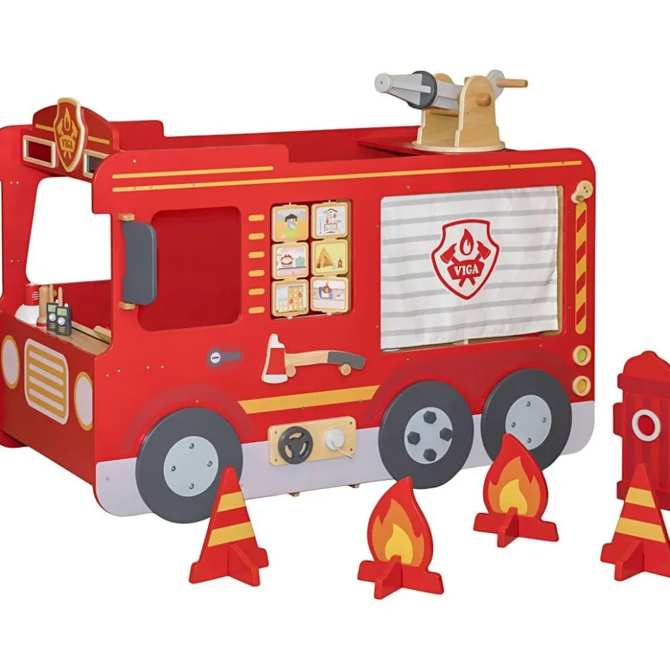 VIGA Large Fire Truck| Indoor Play