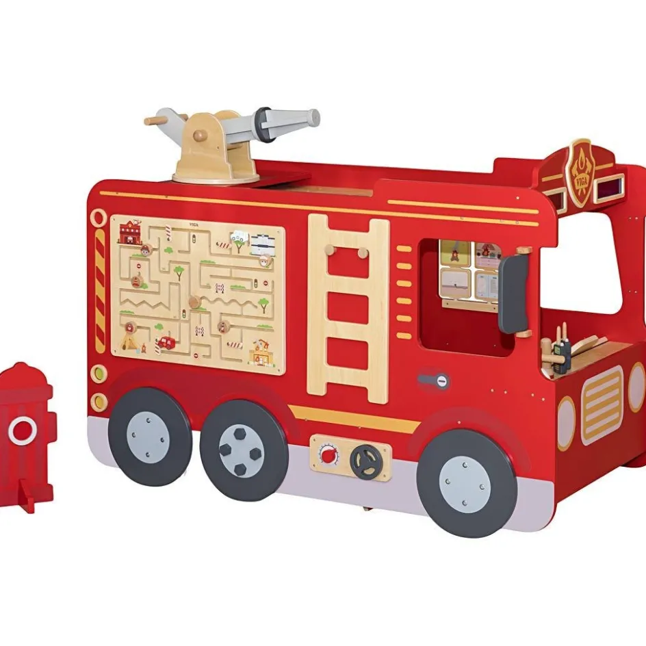 VIGA Large Fire Truck| Indoor Play