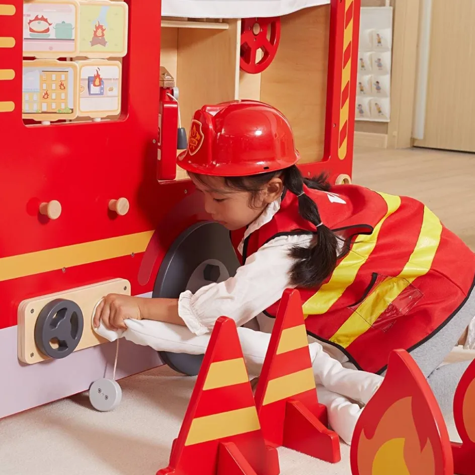 VIGA Large Fire Truck| Indoor Play