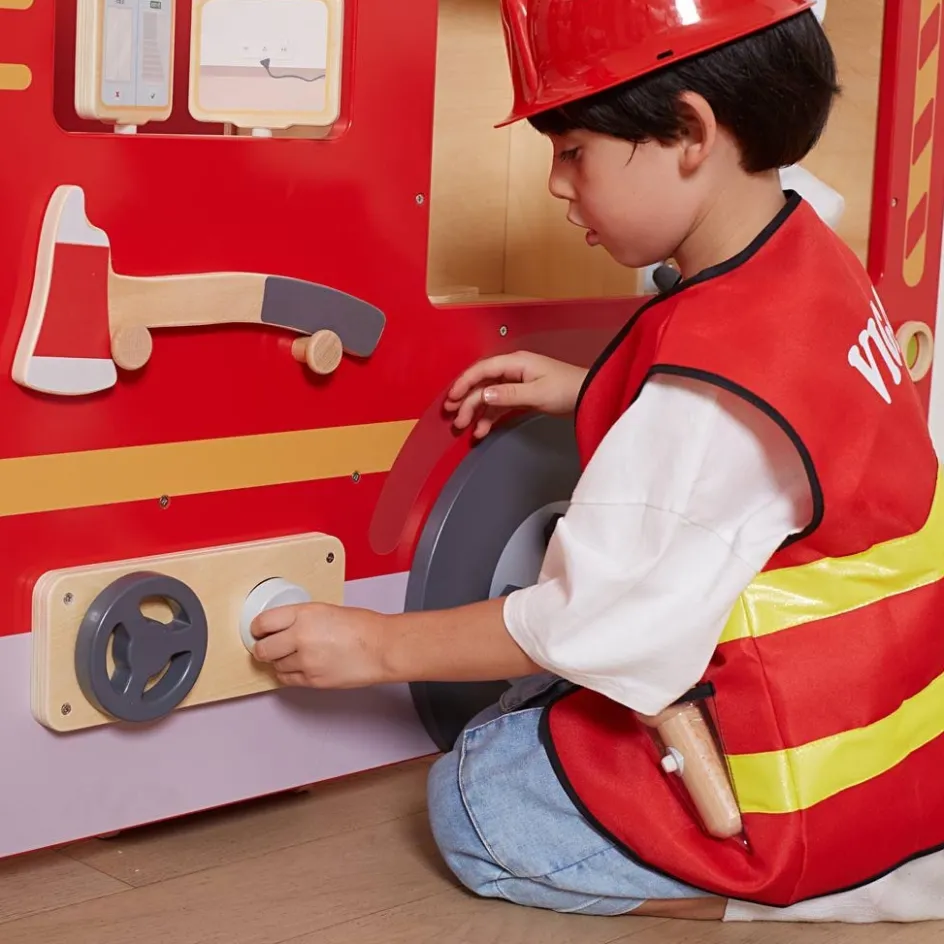 VIGA Large Fire Truck| Indoor Play