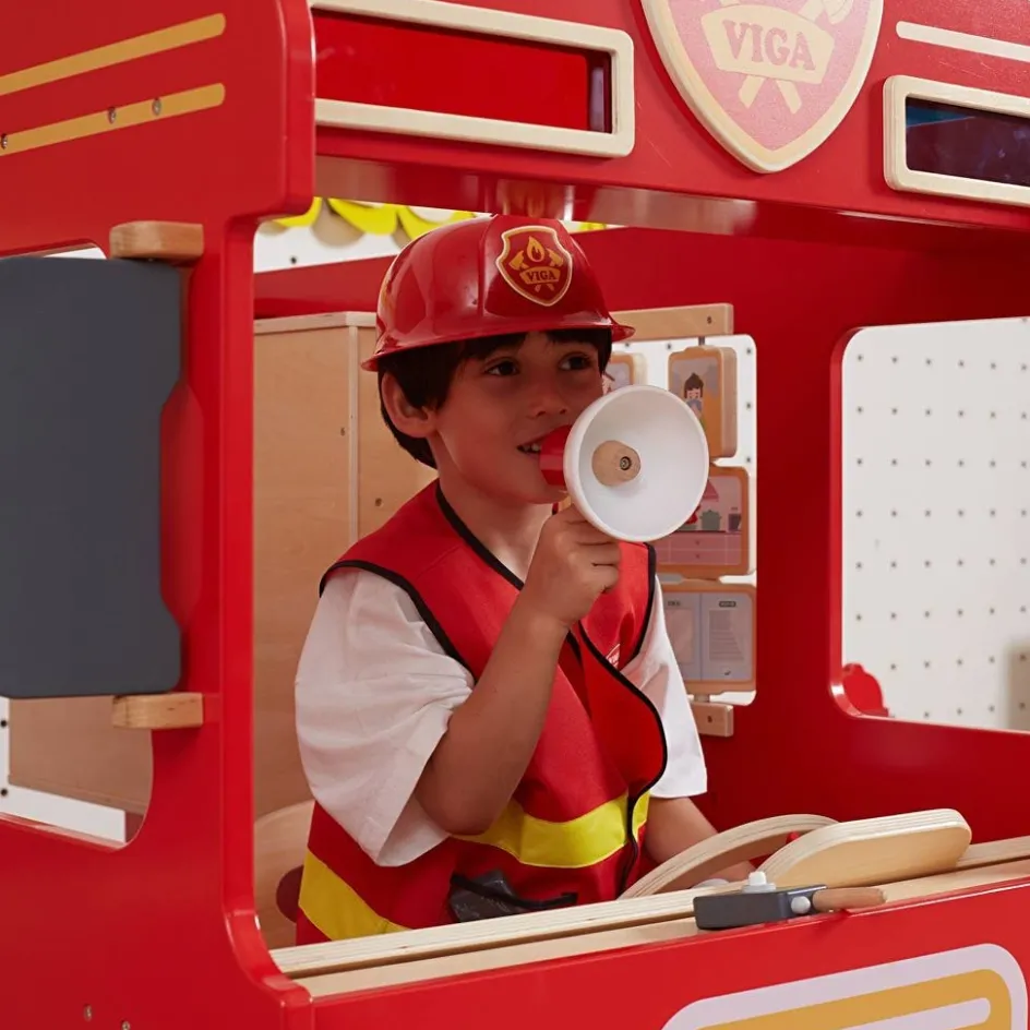 VIGA Large Fire Truck| Indoor Play