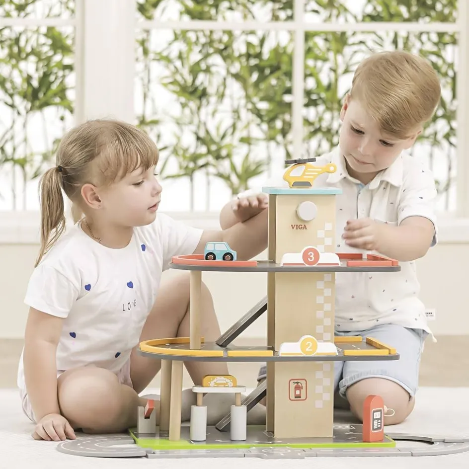 VIGA toy garage| Indoor Play