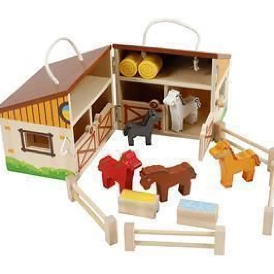 VIGA toy horse stable| Indoor Play
