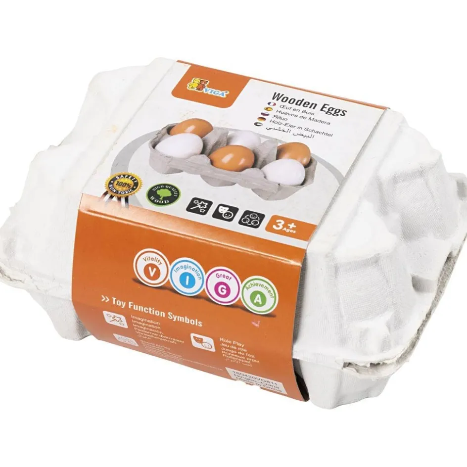VIGA wooden eggs| Indoor Play