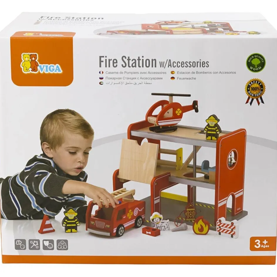 VIGA wooden fire station| Indoor Play