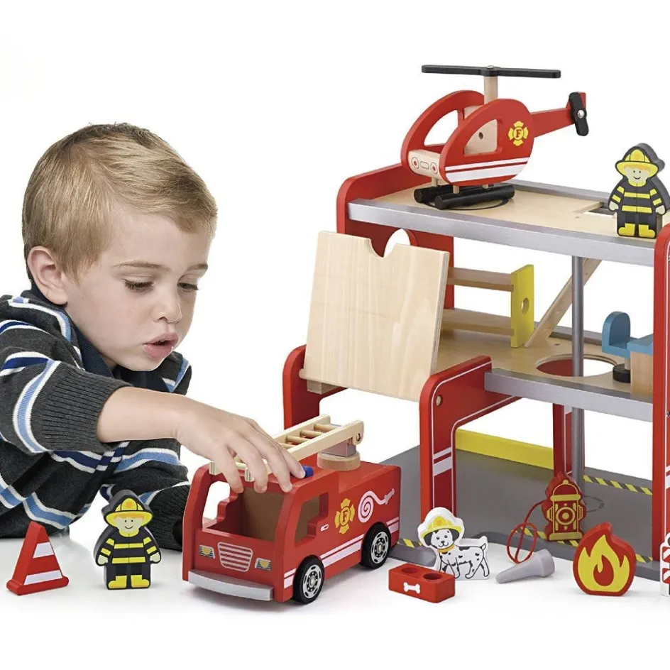 VIGA wooden fire station| Indoor Play