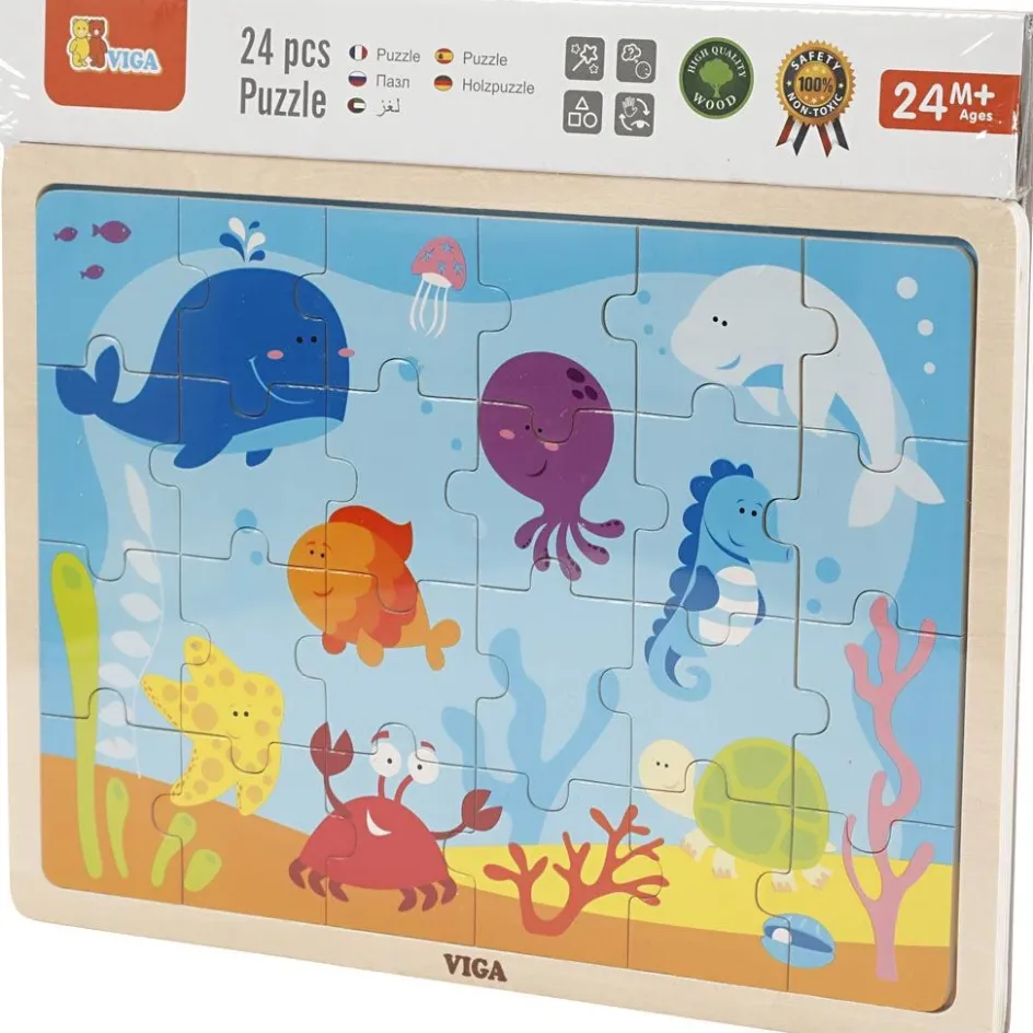 VIGA Wooden Jigsaw Puzzles| Indoor Play