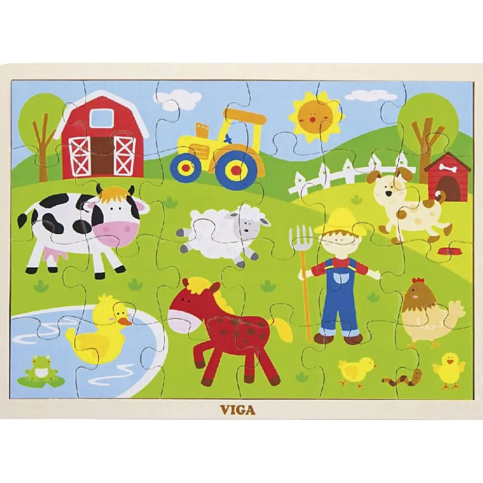 VIGA Wooden Jigsaw Puzzles| Indoor Play