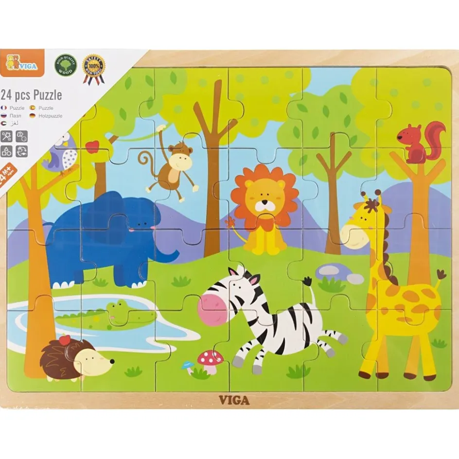 VIGA Wooden Jigsaw Puzzles| Indoor Play